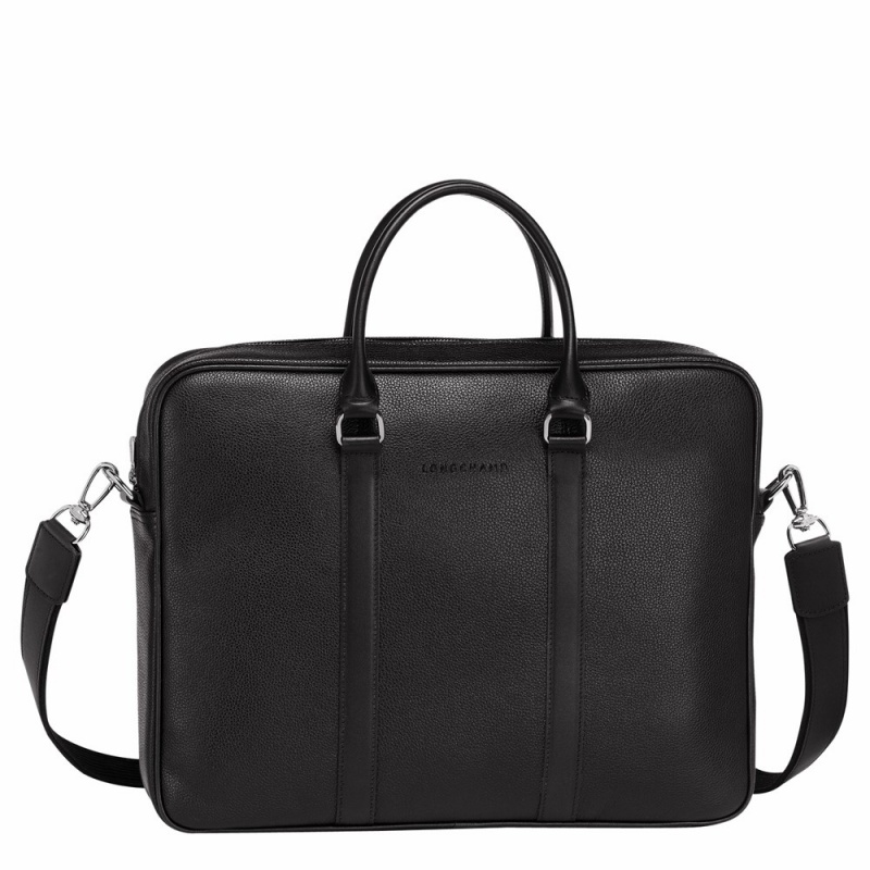 Black Longchamp Le Foulonne S Women's Briefcase Bags